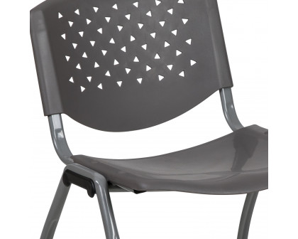 BLNK - HERCULES Series Plastic Stack Chair with Titanium Powder Coated Frame