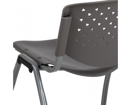 BLNK - HERCULES Series Plastic Stack Chair with Titanium Powder Coated Frame