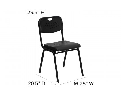 BLNK - HERCULES Series Plastic Stack Chair with Open Back and Frame