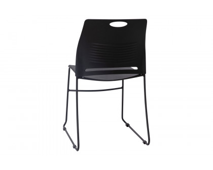 BLNK - HERCULES Series Commercial Plastic Stack Chair with Powder Coated Sled Base Frame and Integrated Carrying Handle