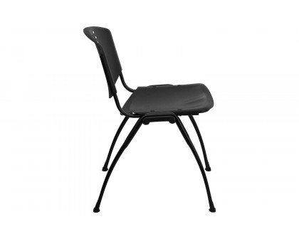 BLNK - HERCULES Series Plastic Stack Chair with Oval Cutout Back and Frame