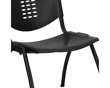 BLNK - HERCULES Series Plastic Stack Chair with Oval Cutout Back and Frame