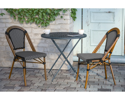 BLNK Bordeaux Commercial Indoor-Outdoor French Bistro Stacking Chair