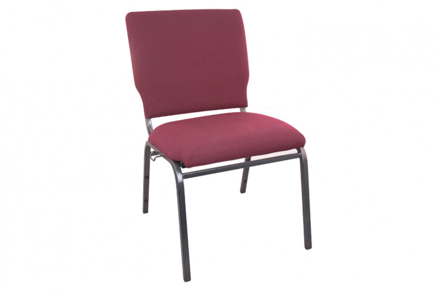 BLNK™ Advantage Multipurpose Church Chairs - Maroon, 18.5"W