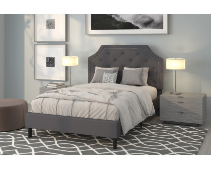 BLNK Brighton Tufted Upholstered Platform Bed