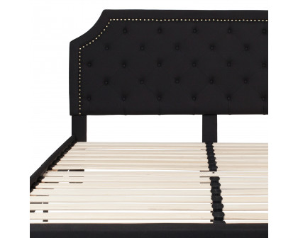 BLNK Brighton Tufted Upholstered Platform Bed - Black, King Size