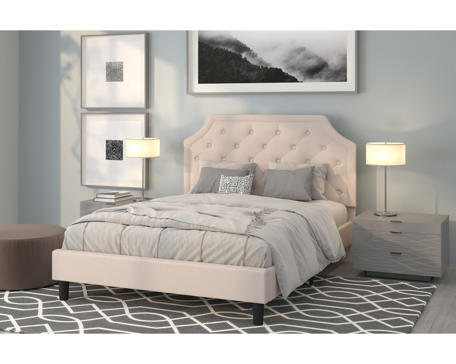 BLNK Brighton Tufted Upholstered Platform Bed