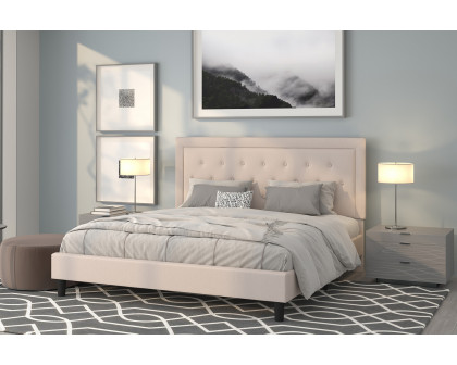 BLNK Roxbury Tufted Upholstered Platform Bed