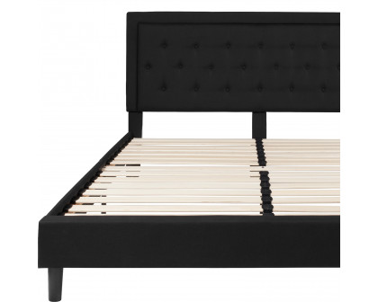 BLNK Roxbury Tufted Upholstered Platform Bed - Black, King Size