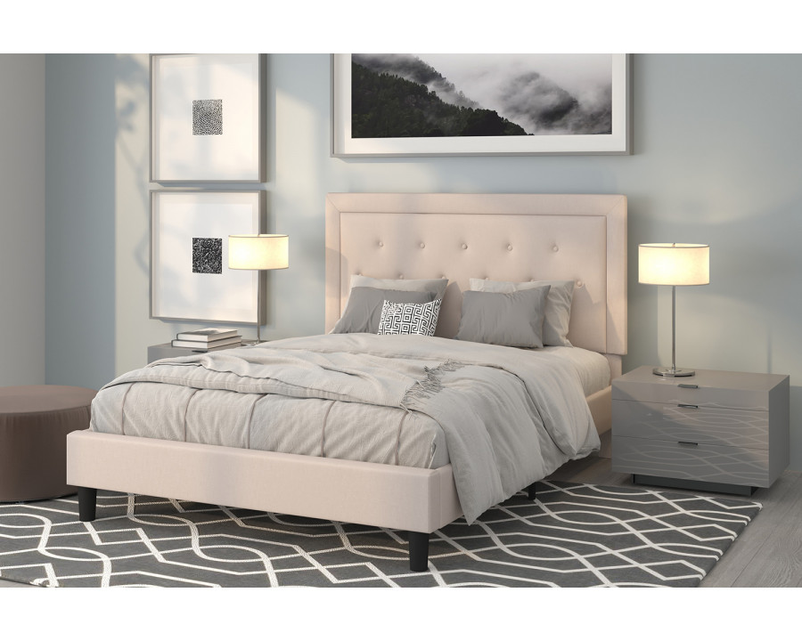 BLNK Roxbury Tufted Upholstered Platform Bed