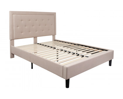 BLNK Roxbury Tufted Upholstered Platform Bed