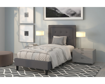 BLNK Roxbury Tufted Upholstered Platform Bed