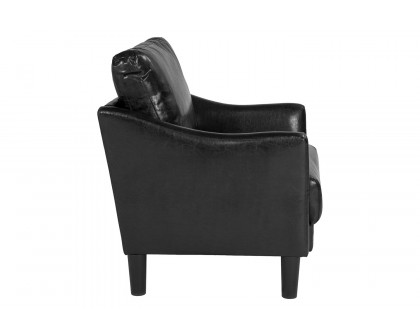 BLNK Asti LeatherSoft Upholstered Chair - Black