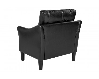 BLNK Asti LeatherSoft Upholstered Chair - Black