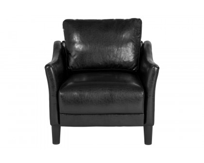 BLNK Asti LeatherSoft Upholstered Chair - Black