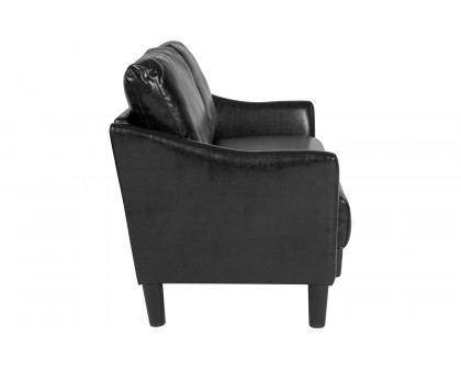 BLNK™ Asti LeatherSoft Upholstered Loveseat - Black