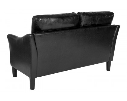 BLNK™ Asti LeatherSoft Upholstered Loveseat - Black