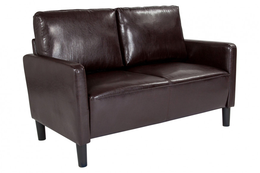 BLNK™ Washington Park LeatherSoft Upholstered Loveseat - Brown