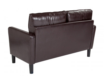 BLNK™ Washington Park LeatherSoft Upholstered Loveseat - Brown