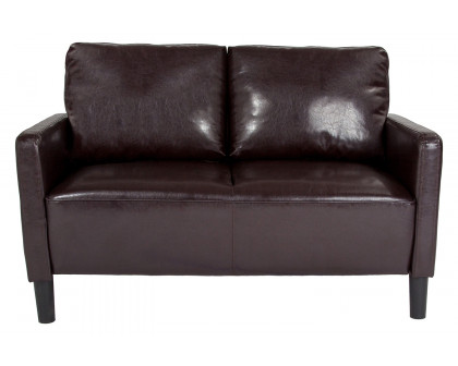 BLNK™ Washington Park LeatherSoft Upholstered Loveseat - Brown