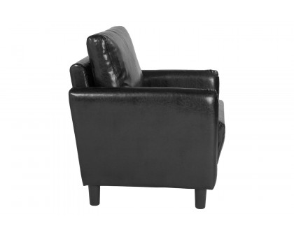 BLNK - Candler Park LeatherSoft Upholstered Chair