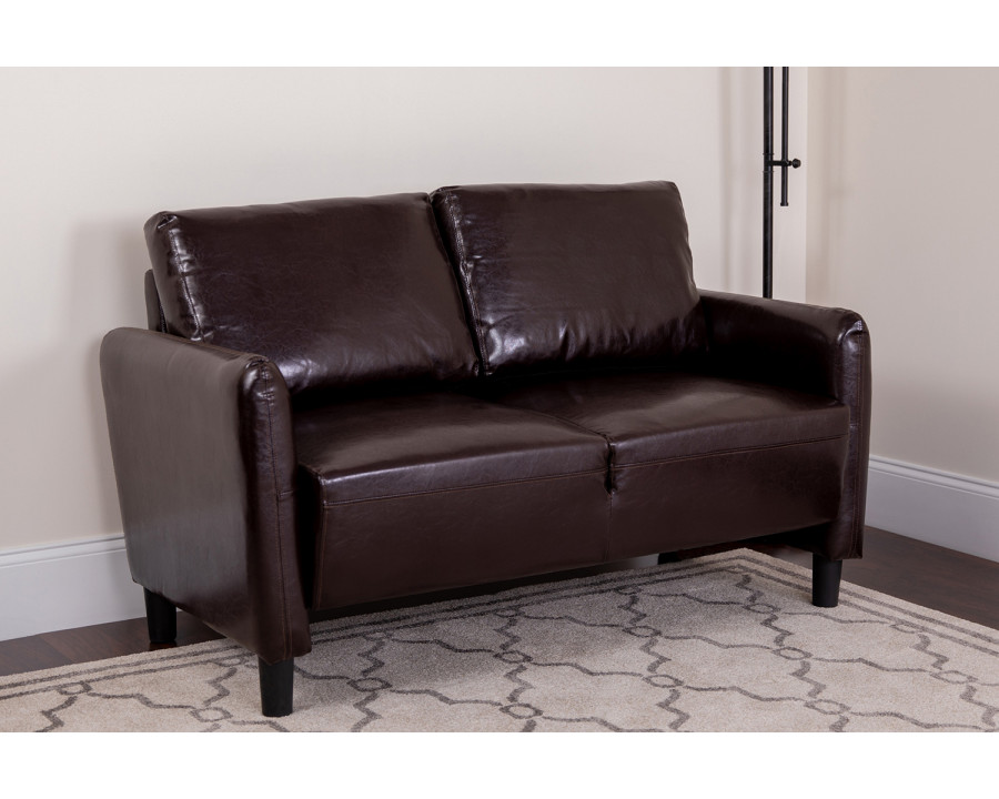 BLNK Candler Park LeatherSoft Upholstered Loveseat