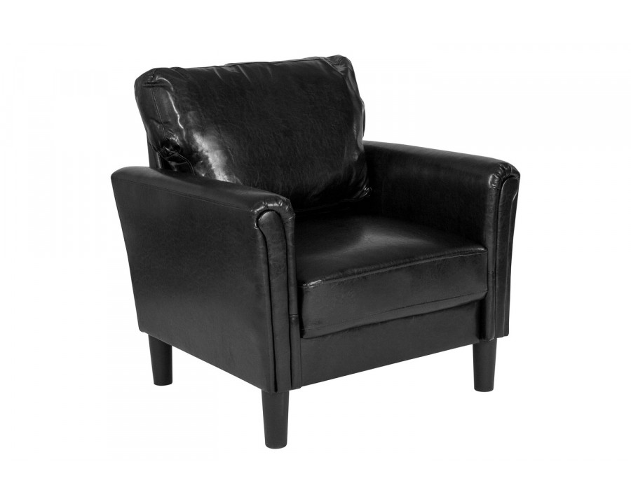 BLNK Bari LeatherSoft Upholstered Chair - Black