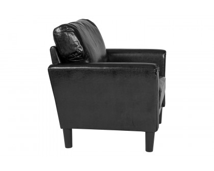 BLNK Bari LeatherSoft Upholstered Chair - Black