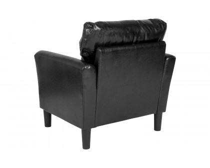 BLNK Bari LeatherSoft Upholstered Chair - Black