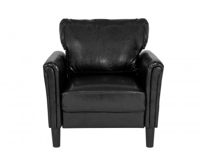 BLNK Bari LeatherSoft Upholstered Chair - Black