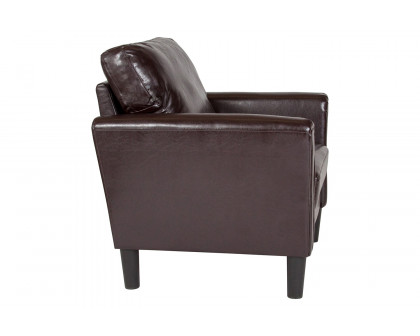 BLNK Bari LeatherSoft Upholstered Chair - Brown