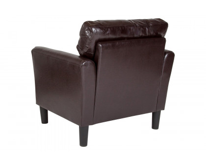 BLNK Bari LeatherSoft Upholstered Chair - Brown