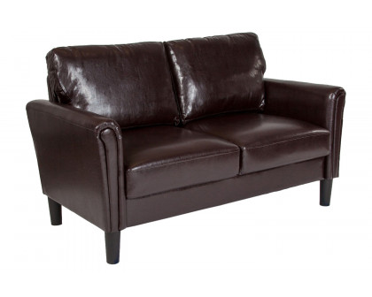 BLNK Bari LeatherSoft Upholstered Loveseat