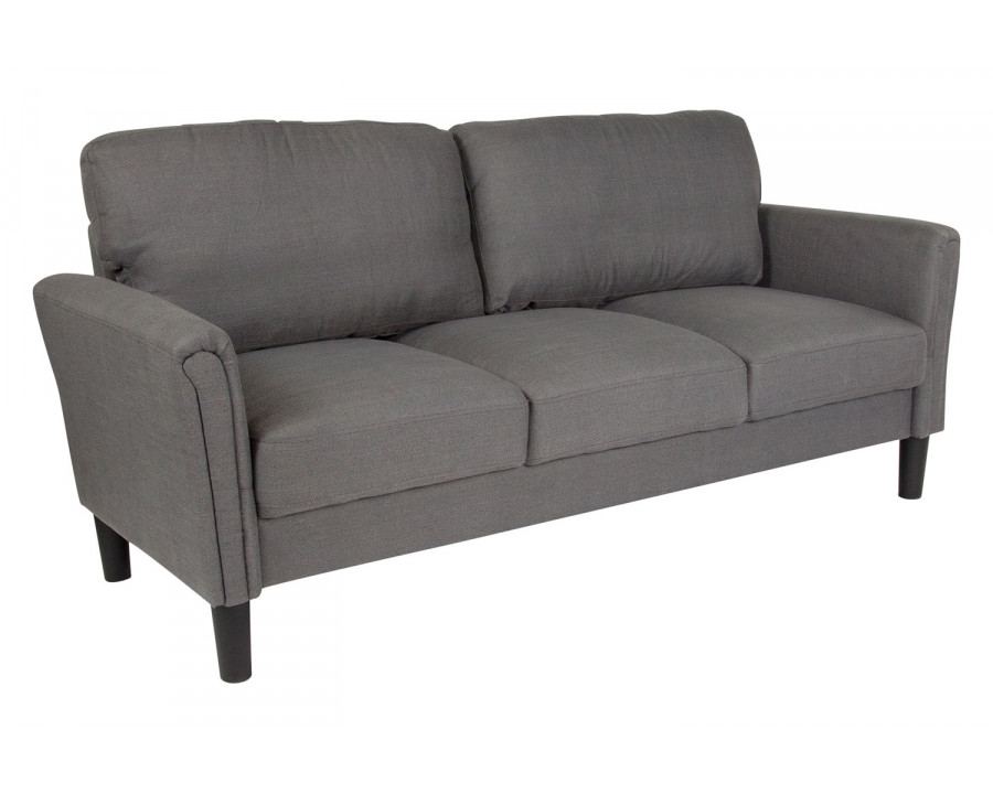 BLNK Bari Fabric Upholstered Sofa - Dark Gray