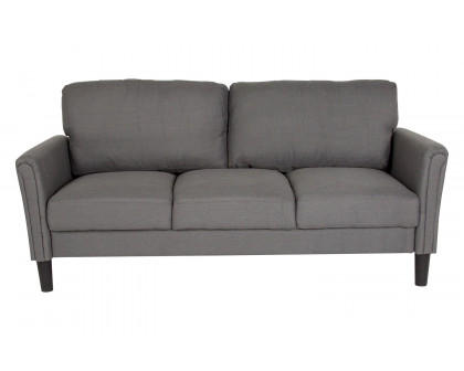 BLNK Bari Fabric Upholstered Sofa - Dark Gray