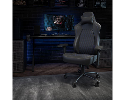 BLNK Falco Ergonomic Black High-Back Adjustable Gaming Chair with 4D Armrests, Headrest Pillow, and Adjustable Lumbar Support