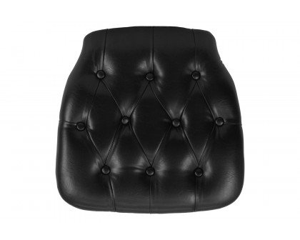 BLNK Louise Vinyl Hard Tufted Chiavari Chair Cushion