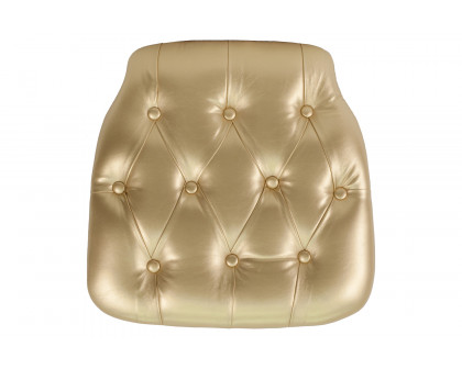 BLNK Louise Vinyl Hard Tufted Chiavari Chair Cushion