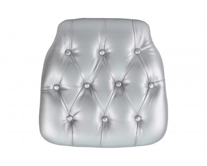 BLNK Louise Vinyl Hard Tufted Chiavari Chair Cushion