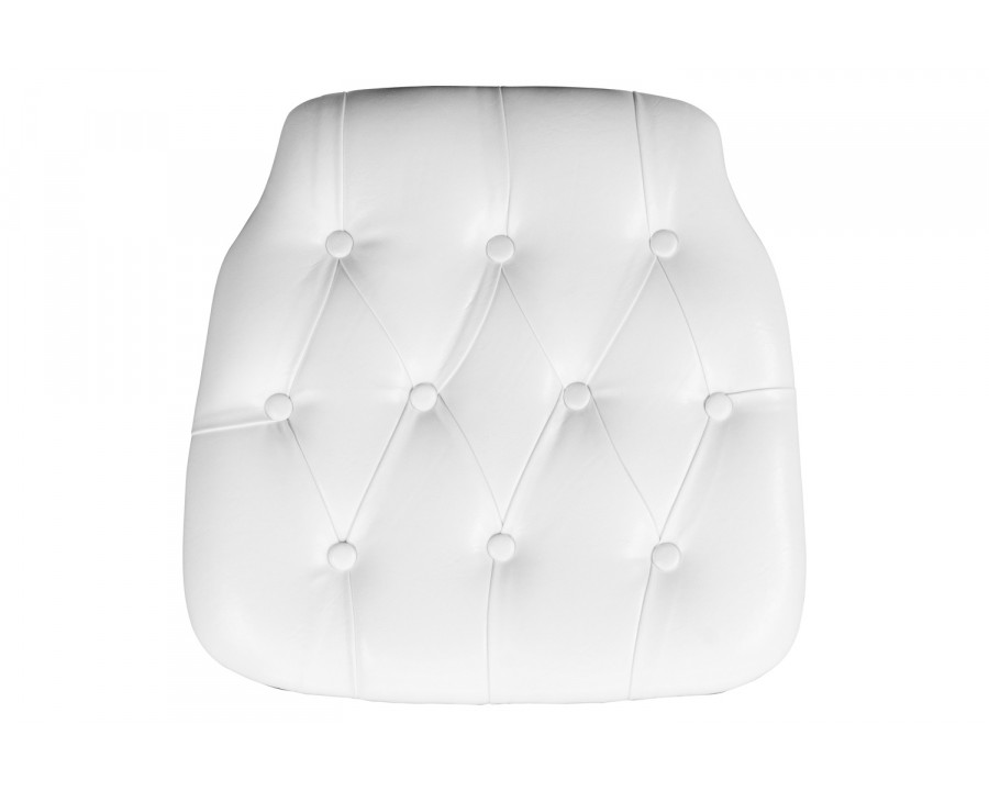 BLNK Louise Vinyl Hard Tufted Chiavari Chair Cushion