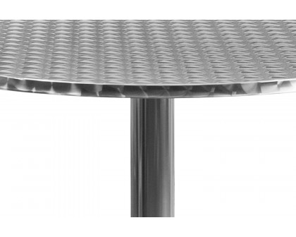 BLNK Mellie Round Aluminum Indoor-Outdoor Table with Base - 31.5"D