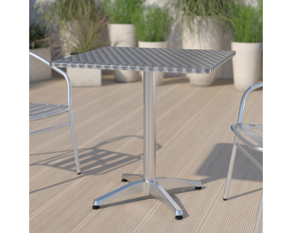 BLNK Mellie Square Aluminum Indoor-Outdoor Table with Base