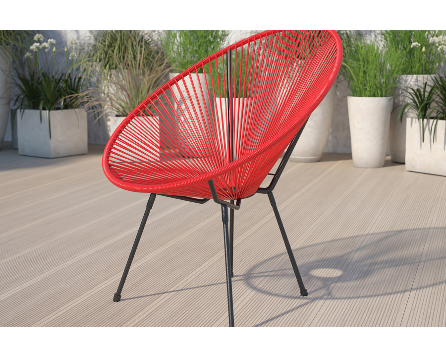 BLNK Valencia Oval Comfort Series Take Ten Papasan Lounge Chair