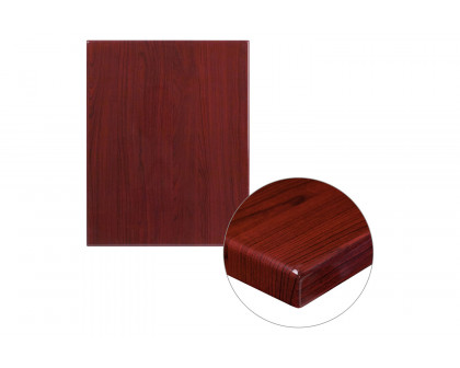 BLNK Glenbrook Rectangular Resin High-Gloss Table Top with 2" Thick Edge