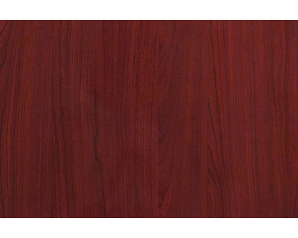 BLNK Glenbrook Rectangular Resin High-Gloss Table Top with 2" Thick Edge - Mahogany, 24"W x 30"L