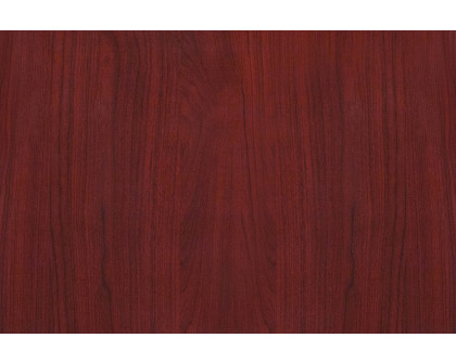 BLNK Glenbrook Rectangular Resin High-Gloss Table Top with 2" Thick Edge - Mahogany, 30"W x 42"L