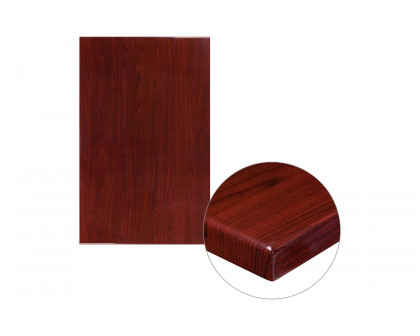 BLNK Glenbrook Rectangular Resin High-Gloss Table Top with 2" Thick Edge