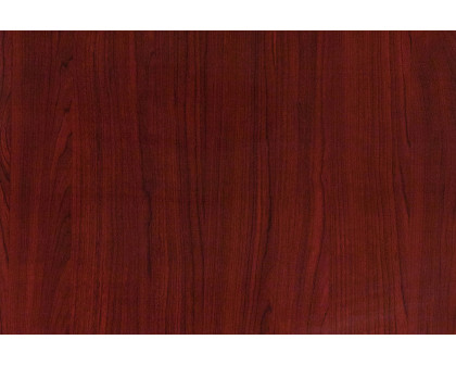 BLNK Glenbrook Rectangular Resin High-Gloss Table Top with 2" Thick Edge - Mahogany, 30"W x 60"L