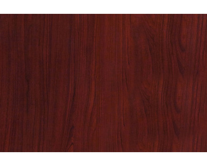 BLNK Glenbrook Square Resin High-Gloss Table Top with 2" Thick Drop-Lip - Mahogany, 36"W