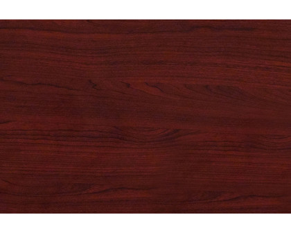 BLNK Glenbrook Round Resin High-Gloss Table Top with 2" Thick Drop-Lip - Mahogany, 36"D